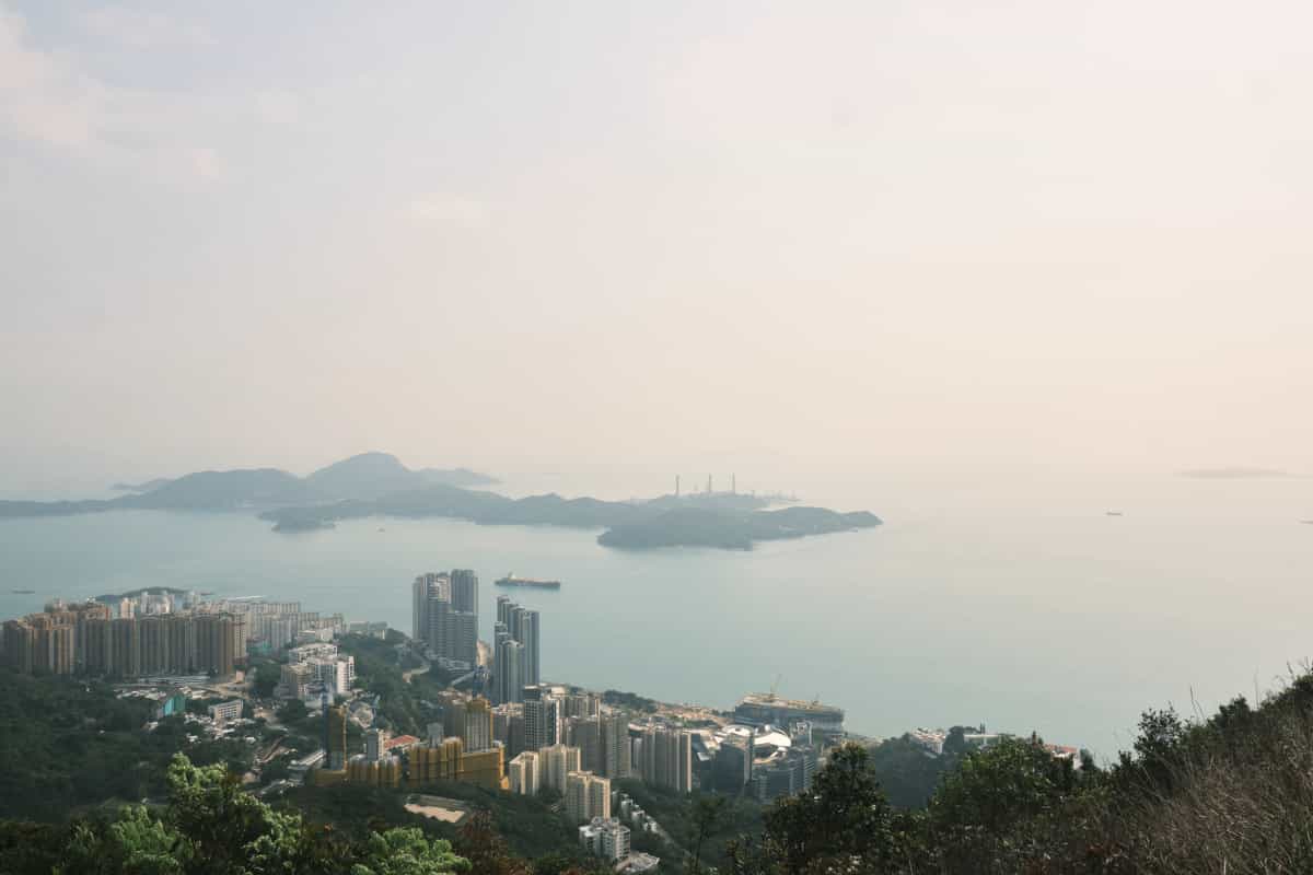The concrete jungle nestled in nature