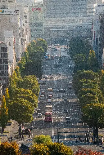 photo containing: Road, City, Urban area, Metropolitan area, Street, Thoroughfare, High-rise building, Urban design, Asphalt, Highway