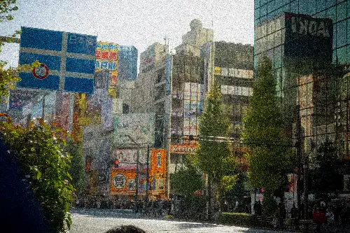 photo containing: Building, Urban area, City, Metropolitan area, Town, Street, Road, Public space, Facade, Neighbourhood