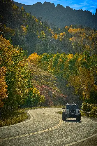 photo containing: Mountainous landforms, Road, Mountain, Automotive Exterior, Hill, Highland, Highway, Forest, Thoroughfare, Valley
