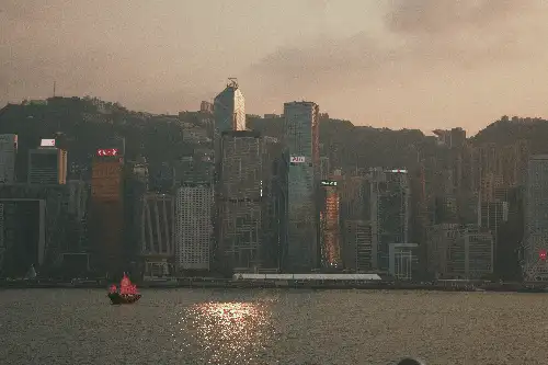 photo containing: Skyscraper, City, Building, Urban area, High-rise building, Metropolitan area, atmospheric phenomenon, Tower, Metropolis, Cityscape